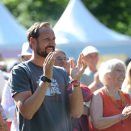 Crowon Prince Haakon enjoying the festival (Photo: Aleksander Andersen / NTB scanpix)